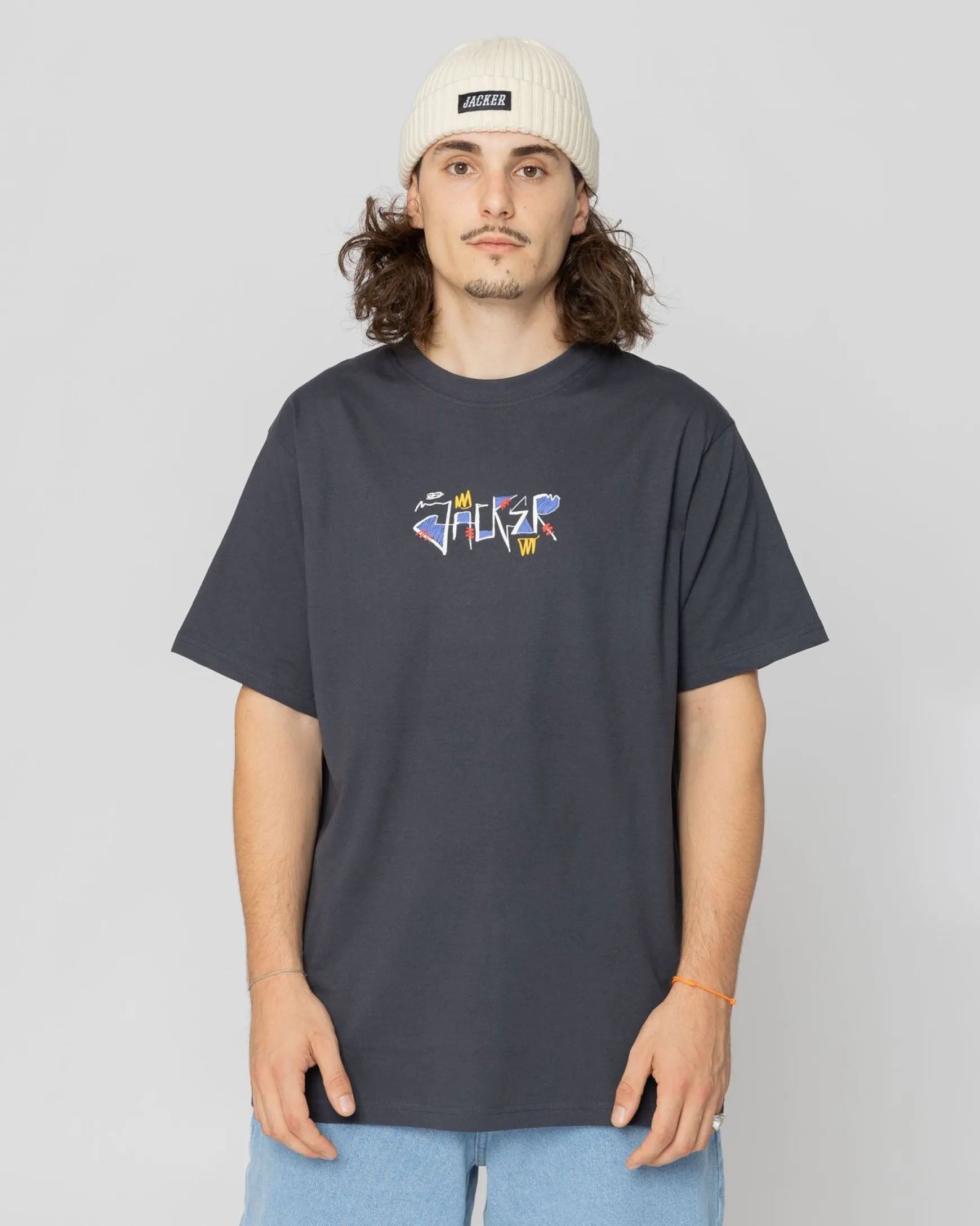 Jacker Angry-T-Shirt-Navy