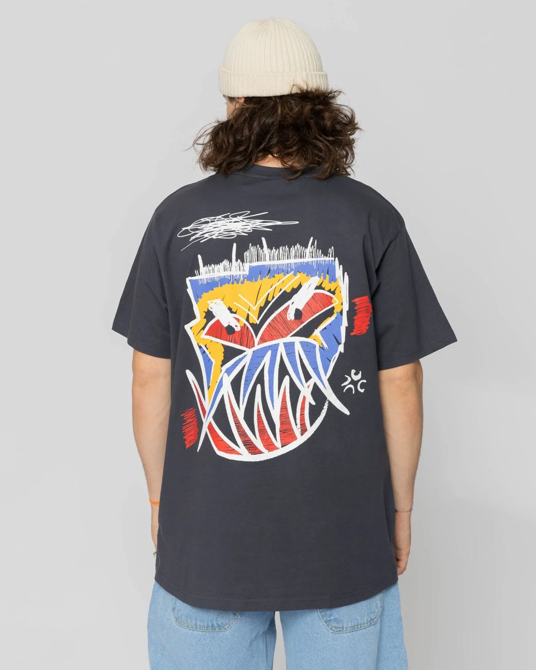Jacker Angry-T-Shirt-Navy