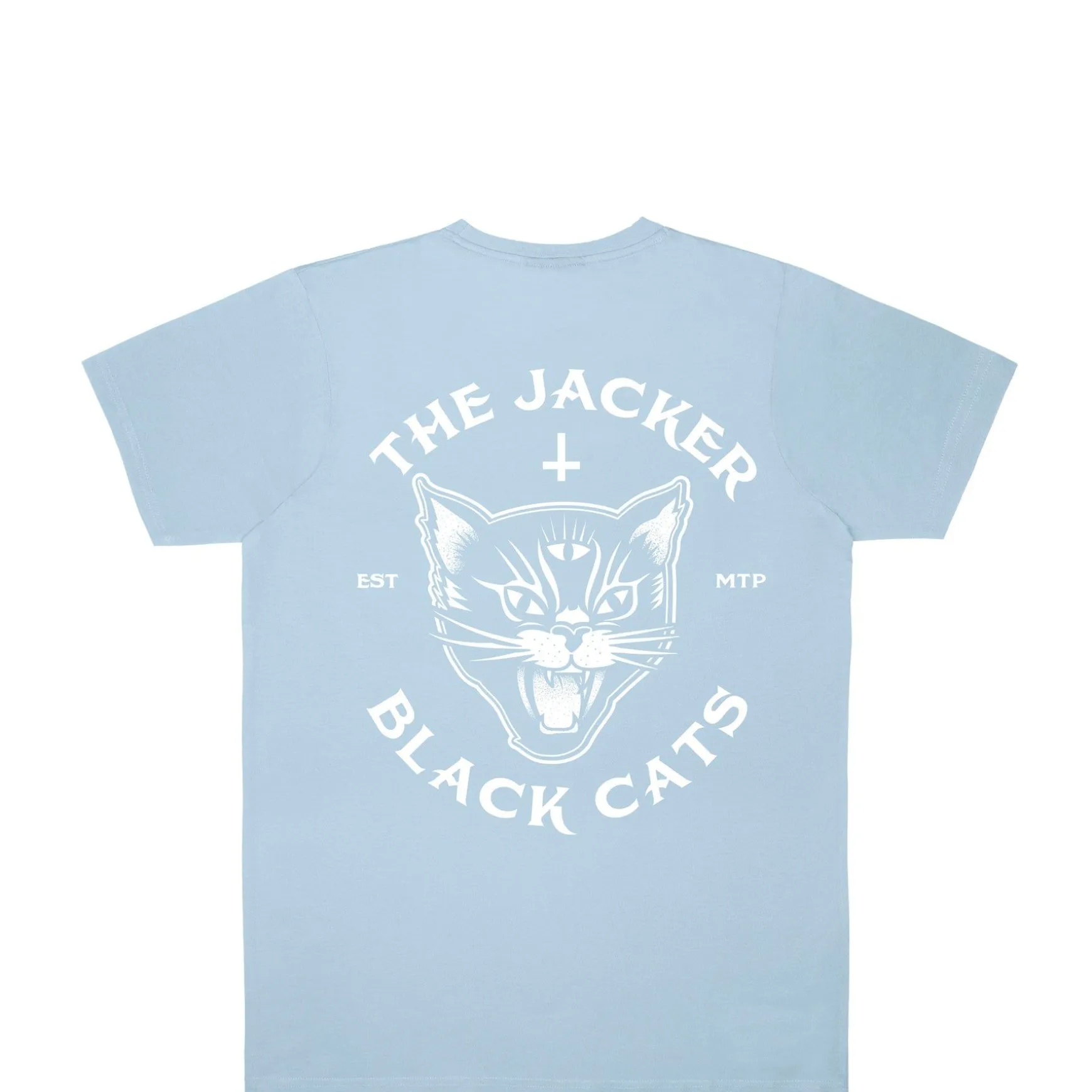 Jacker Black Cats T-Shirt-Baby Blue