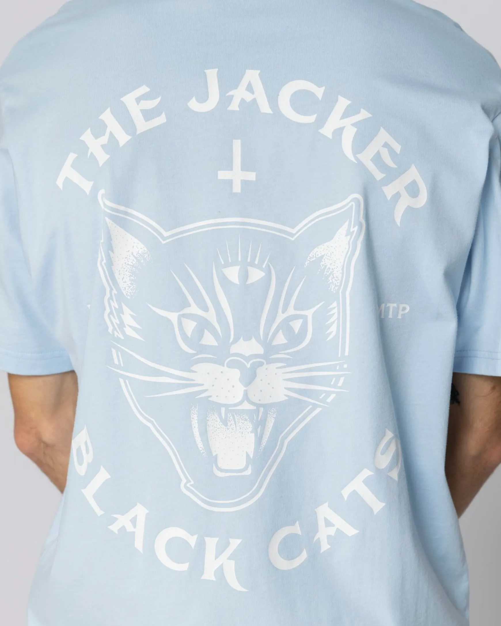 Jacker Black Cats T-Shirt-Baby Blue
