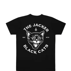 Jacker Black Cats-T-Shirt-Black