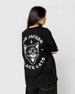 Jacker Black Cats-T-Shirt-Black