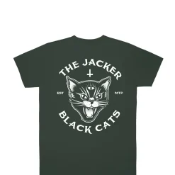 Jacker Black Cats-T-Shirt-Dark Green