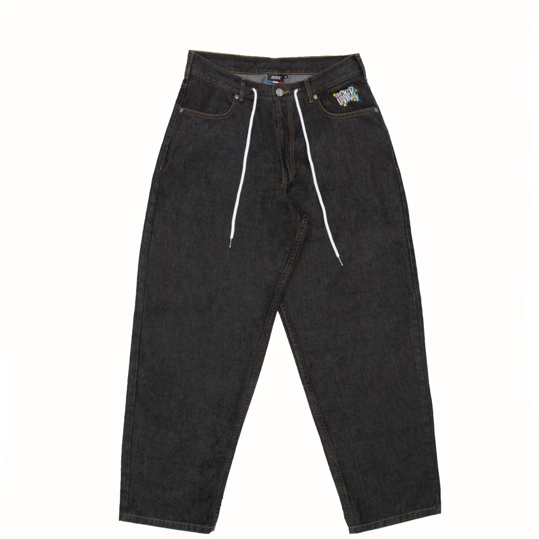 Jacker City Tour Denim Baggy Pant-Black
