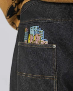 Jacker City Tour Denim Baggy Pant-Black