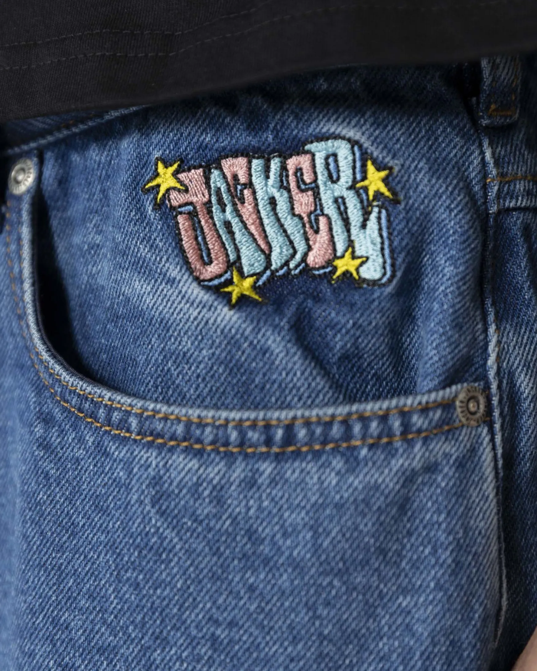 Jacker City Tour Denim Baggy Pant-Blue
