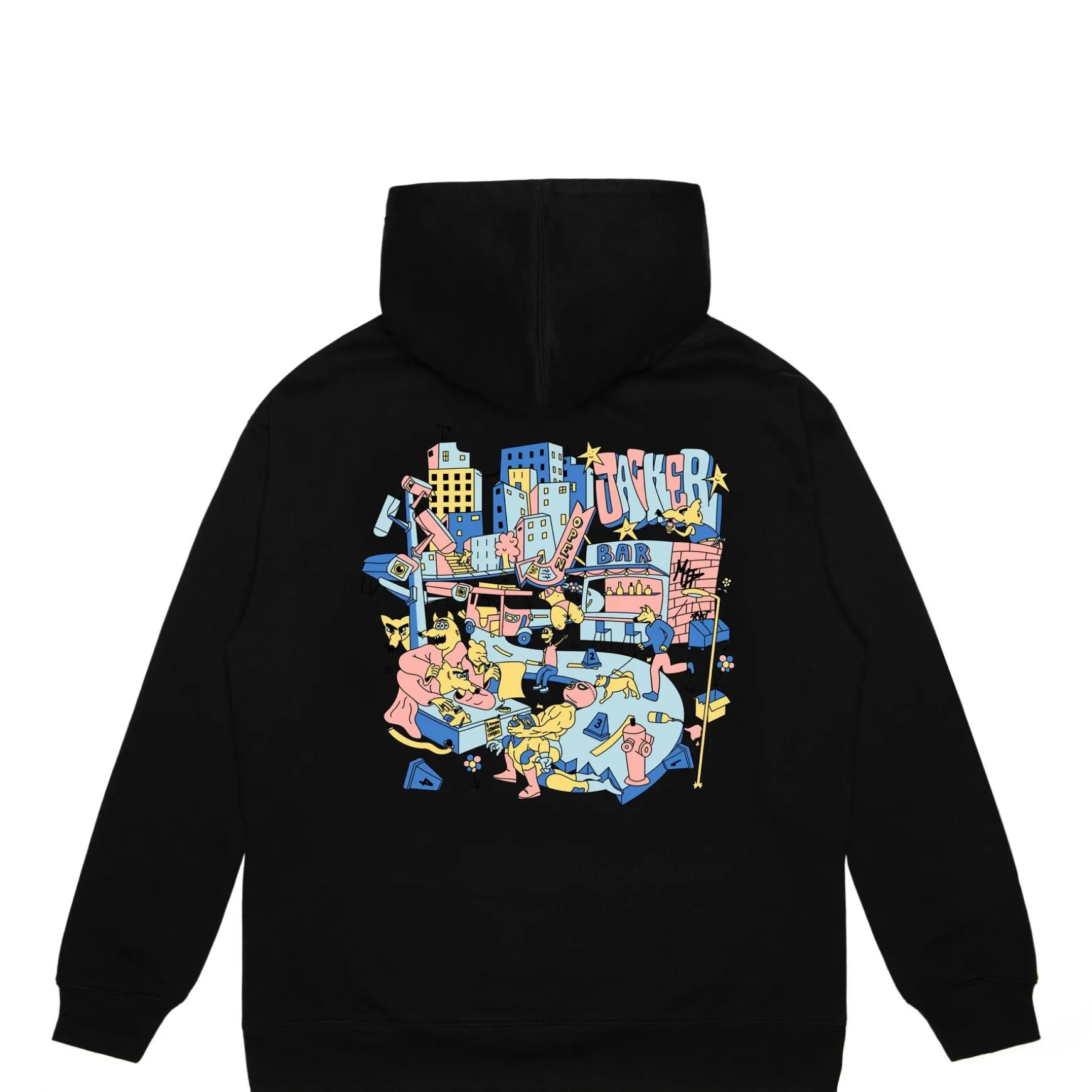 Jacker City Tour Hoodie-Black