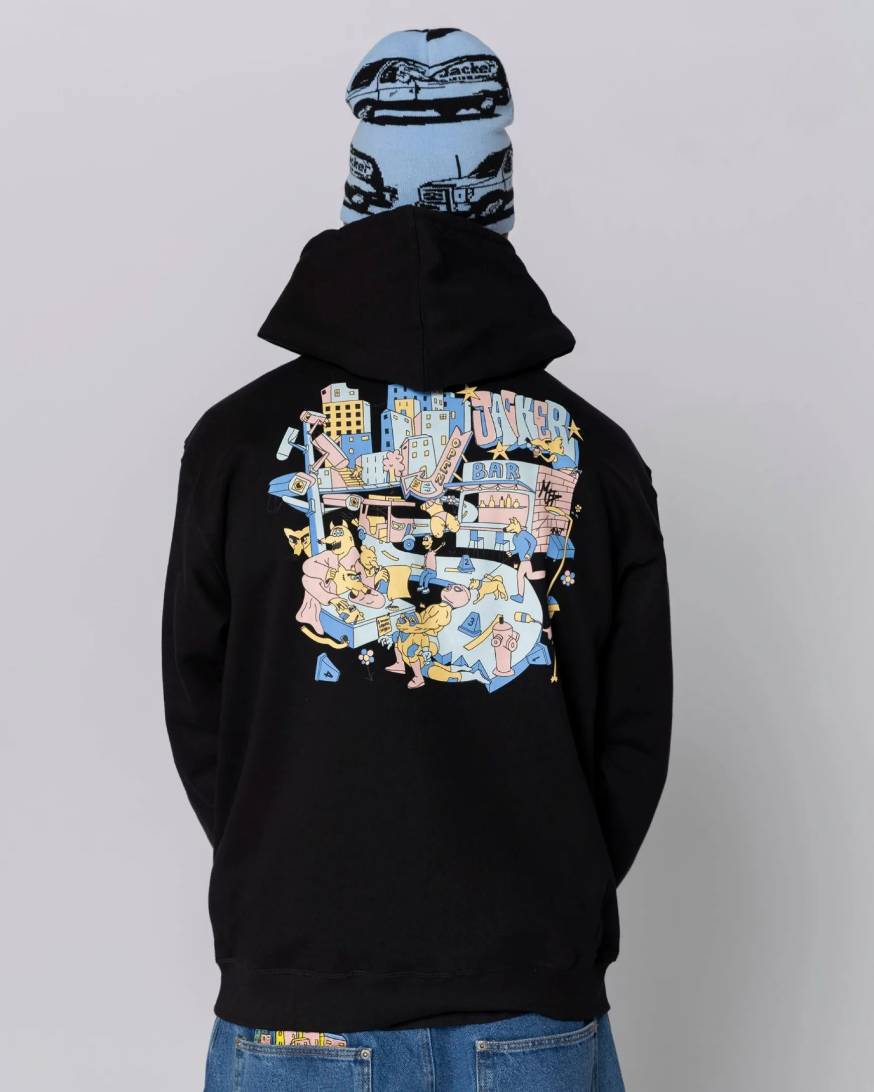 Jacker City Tour Hoodie-Black