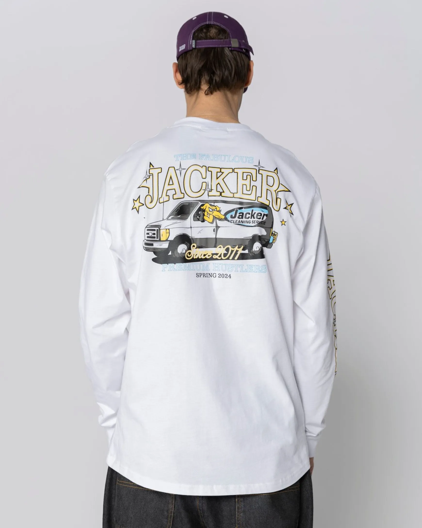 Jacker Cleaner Long Sleeves-White