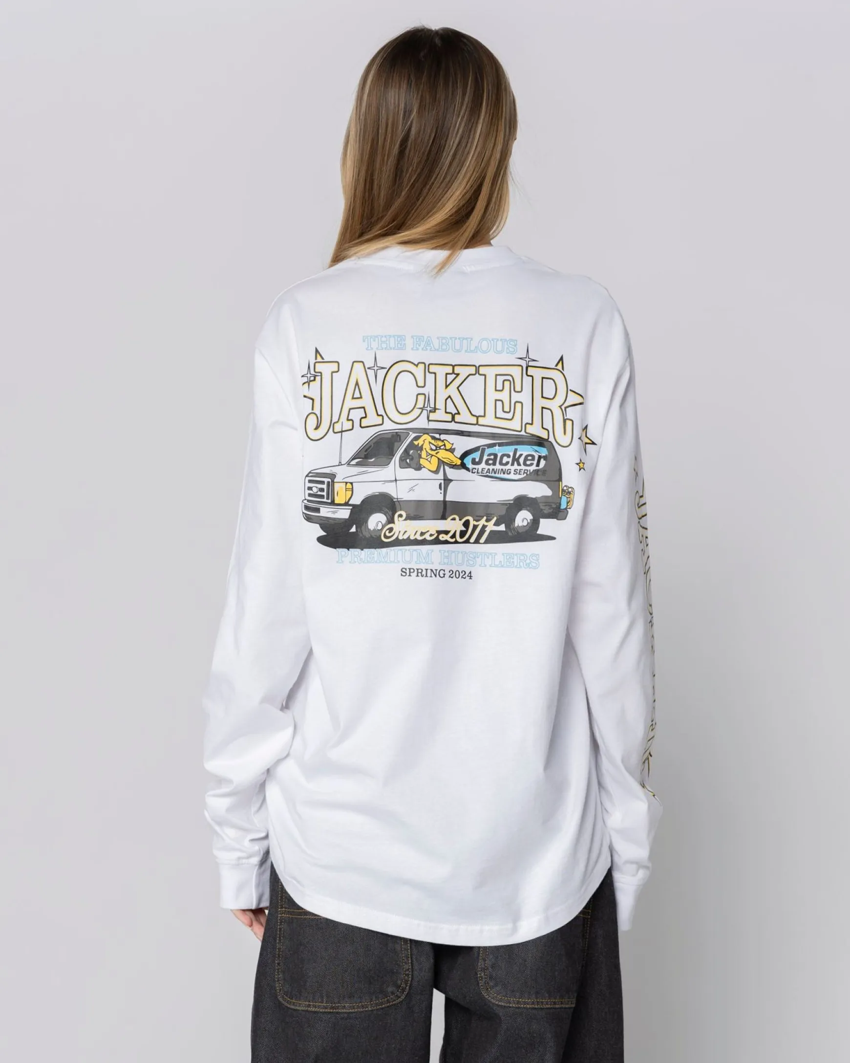 Jacker Cleaner Long Sleeves-White