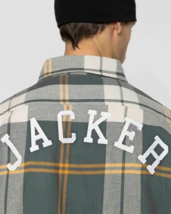 Jacker College Tartan-Shirt-Green