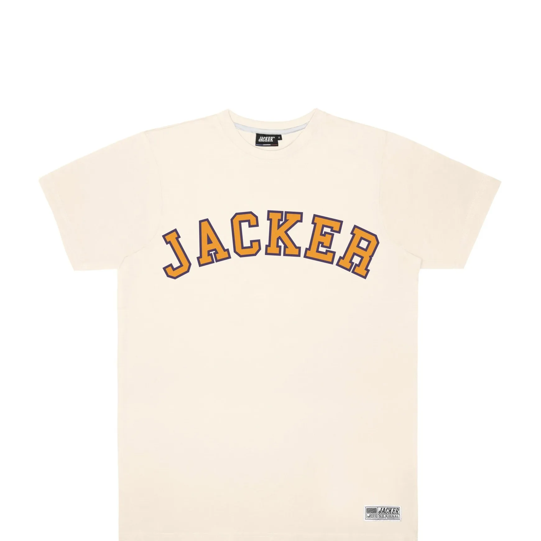 Jacker College Tee-T-Shirt-Beige