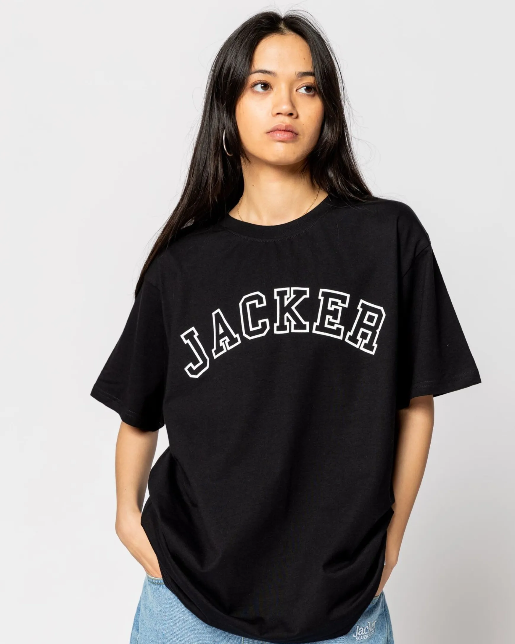 Jacker College Tee-T-Shirt-Double Black
