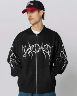 Jacker Crash Bomber Knit-Black
