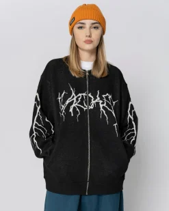 Jacker Crash Bomber Knit-Black