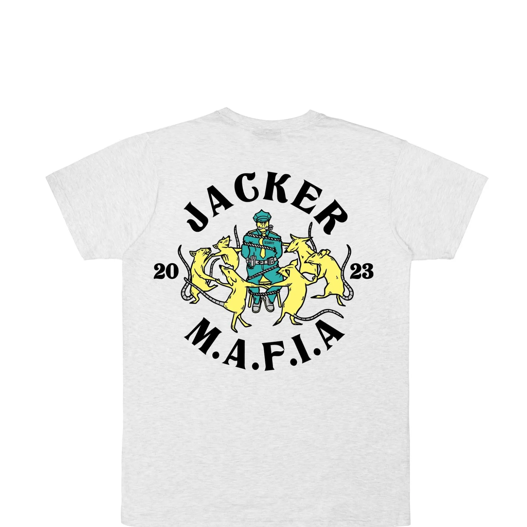 Jacker Dancing Rats-T-Shirt-Heather Grey