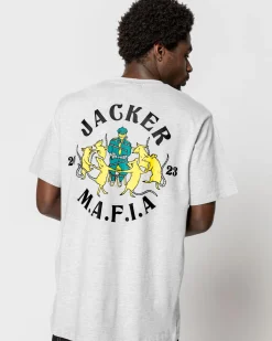Jacker Dancing Rats-T-Shirt-Heather Grey