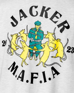 Jacker Dancing Rats-T-Shirt-Heather Grey
