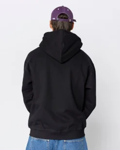 Jacker Double Jay Zipped Hoodie-Black