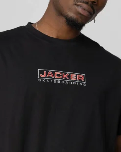 Jacker Euroskate Logo-T-Shirt-Black