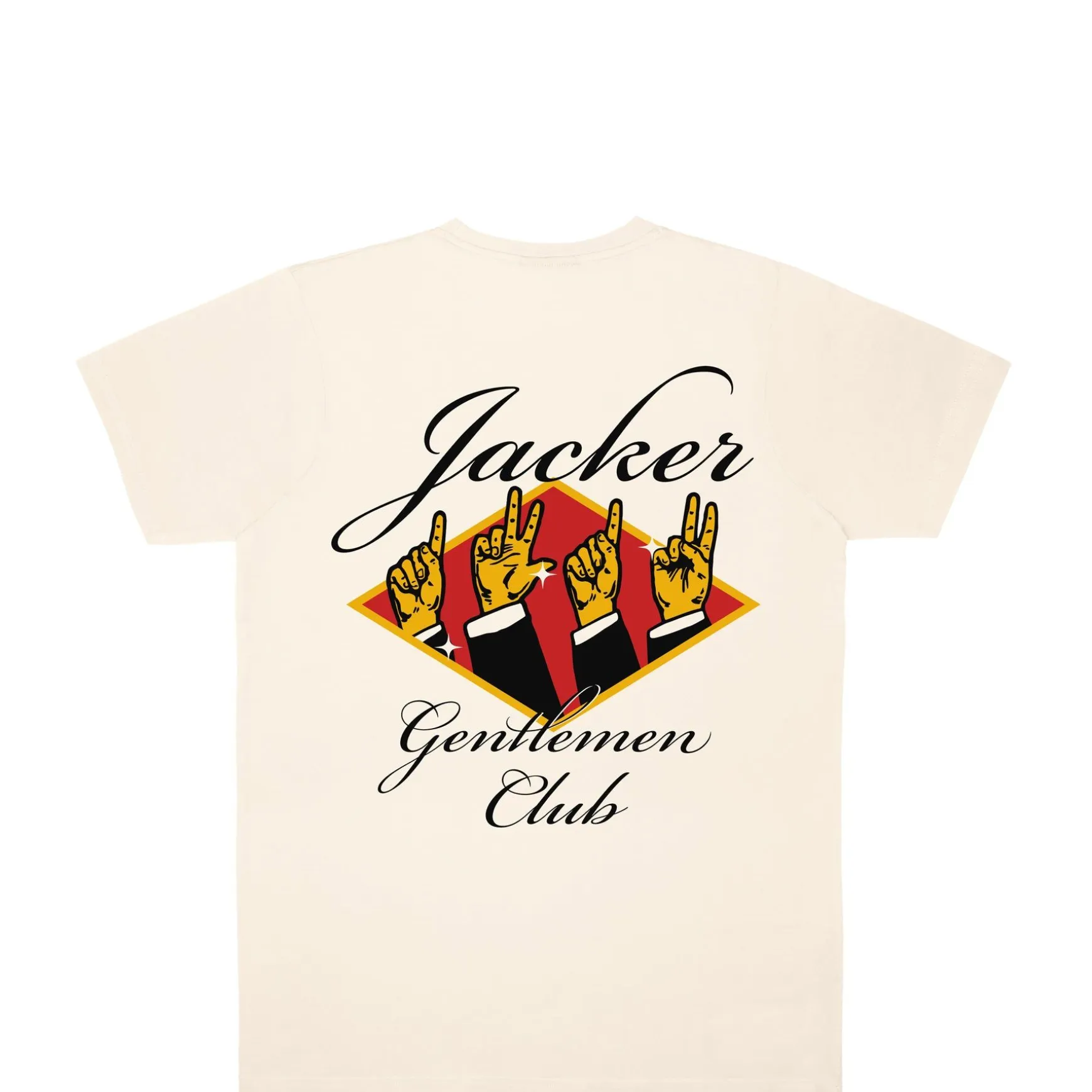 Jacker Gentlemen Club-T-Shirt-Beige