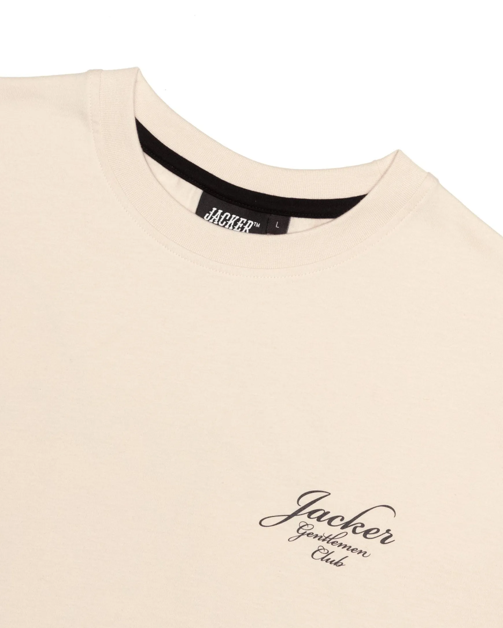Jacker Gentlemen Club-T-Shirt-Beige