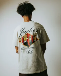 Jacker Gentlemen Club-T-Shirt-Beige