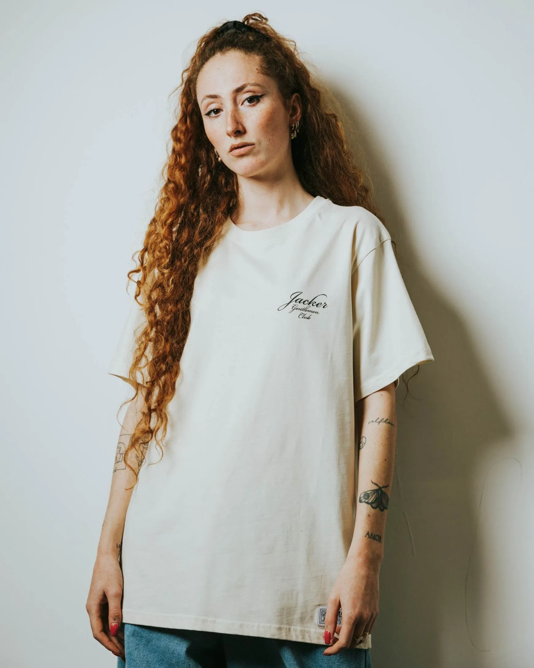 Jacker Gentlemen Club-T-Shirt-Beige