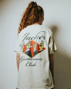 Jacker Gentlemen Club-T-Shirt-Beige