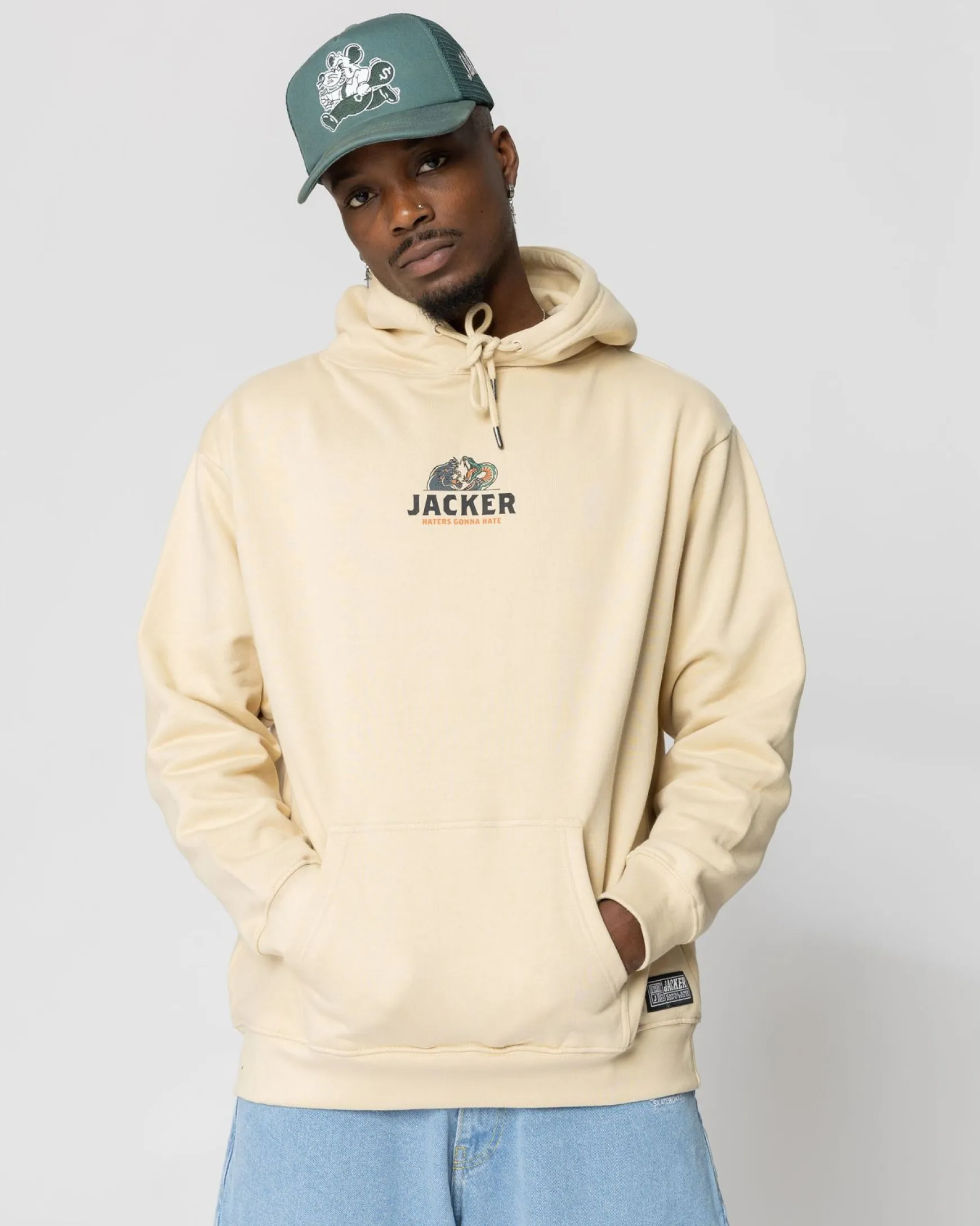 Jacker Haters-Hoodie-Beige