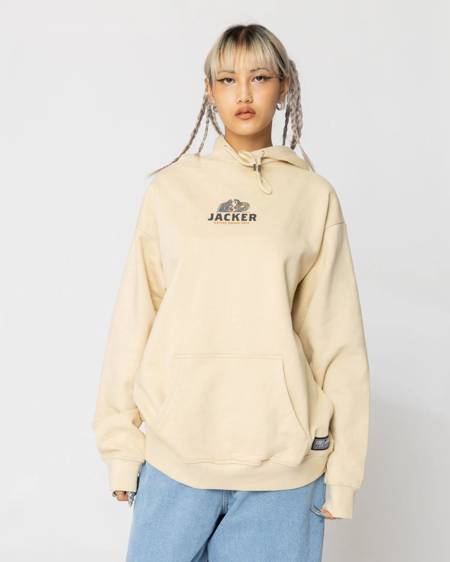 Jacker Haters-Hoodie-Beige