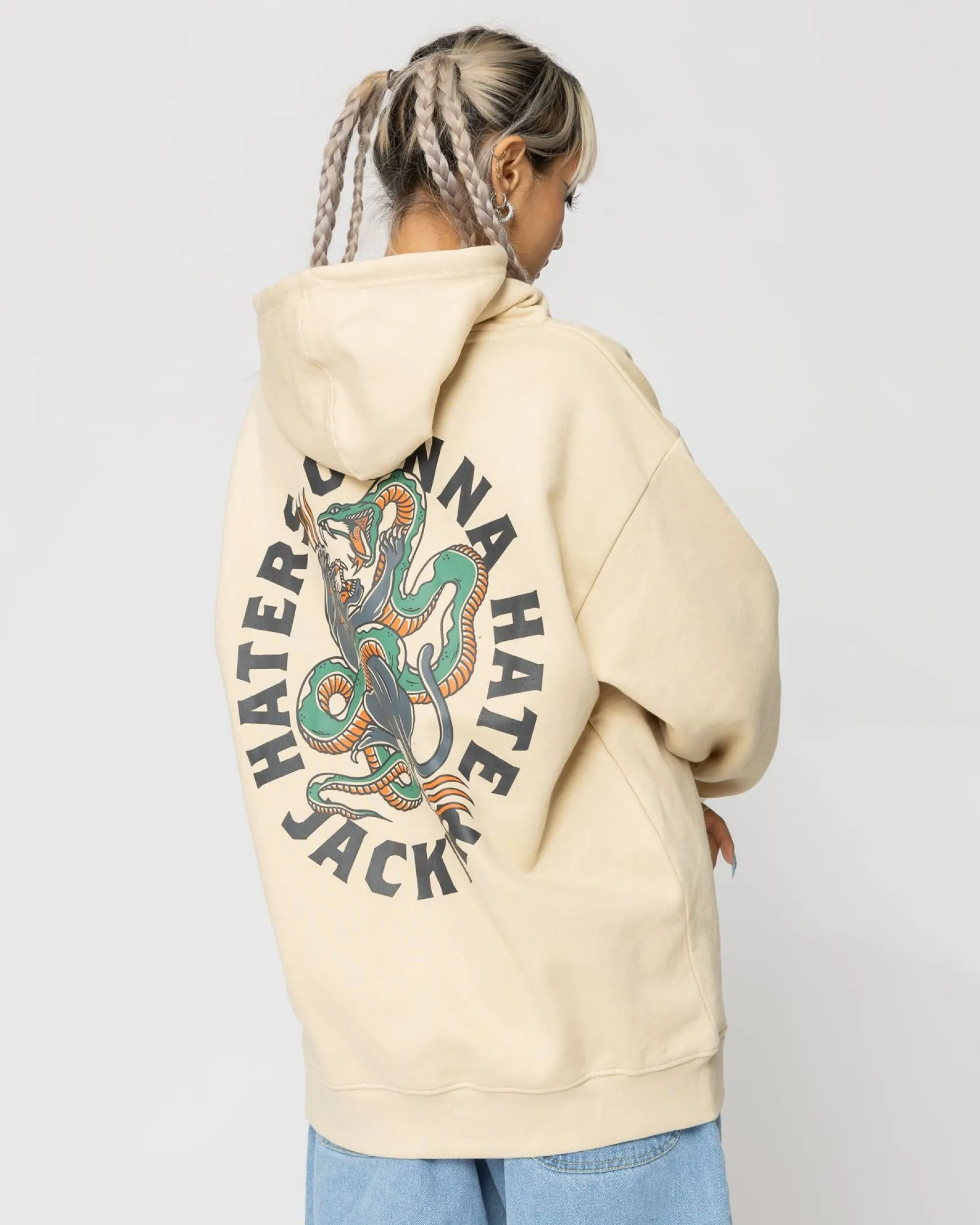 Jacker Haters-Hoodie-Beige