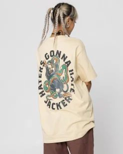Jacker Haters-T-Shirt-Beige