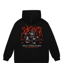 Jacker Hell'S Education-Hoodie-Black