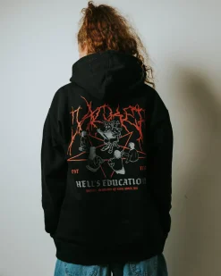 Jacker Hell'S Education-Hoodie-Black