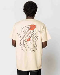 Jacker Holy Roses-T-Shirt-Beige