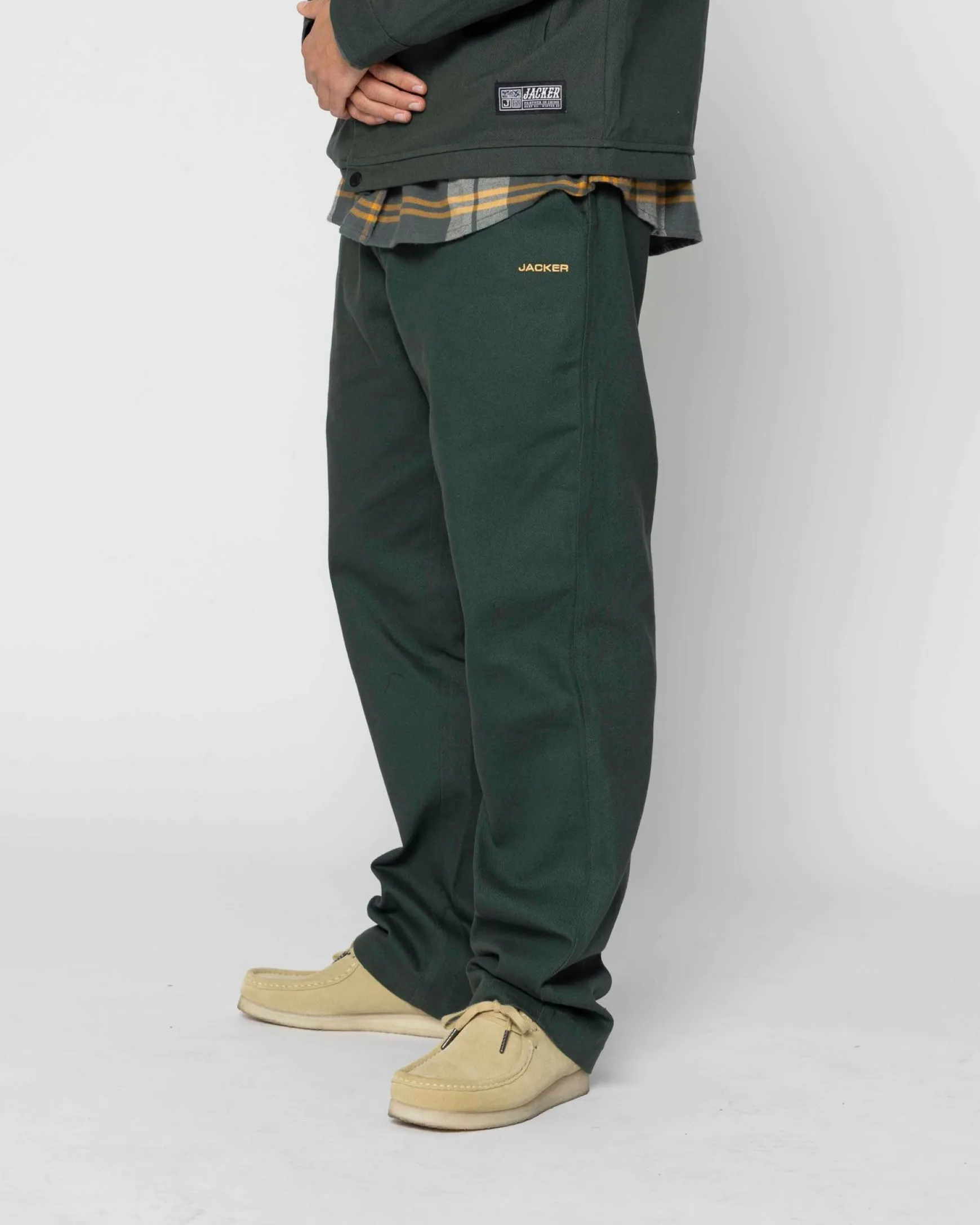 Jacker Hustler Service Chino-Pant-Green