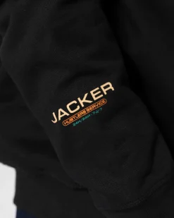 Jacker Hustler Service-Hoodie-Black