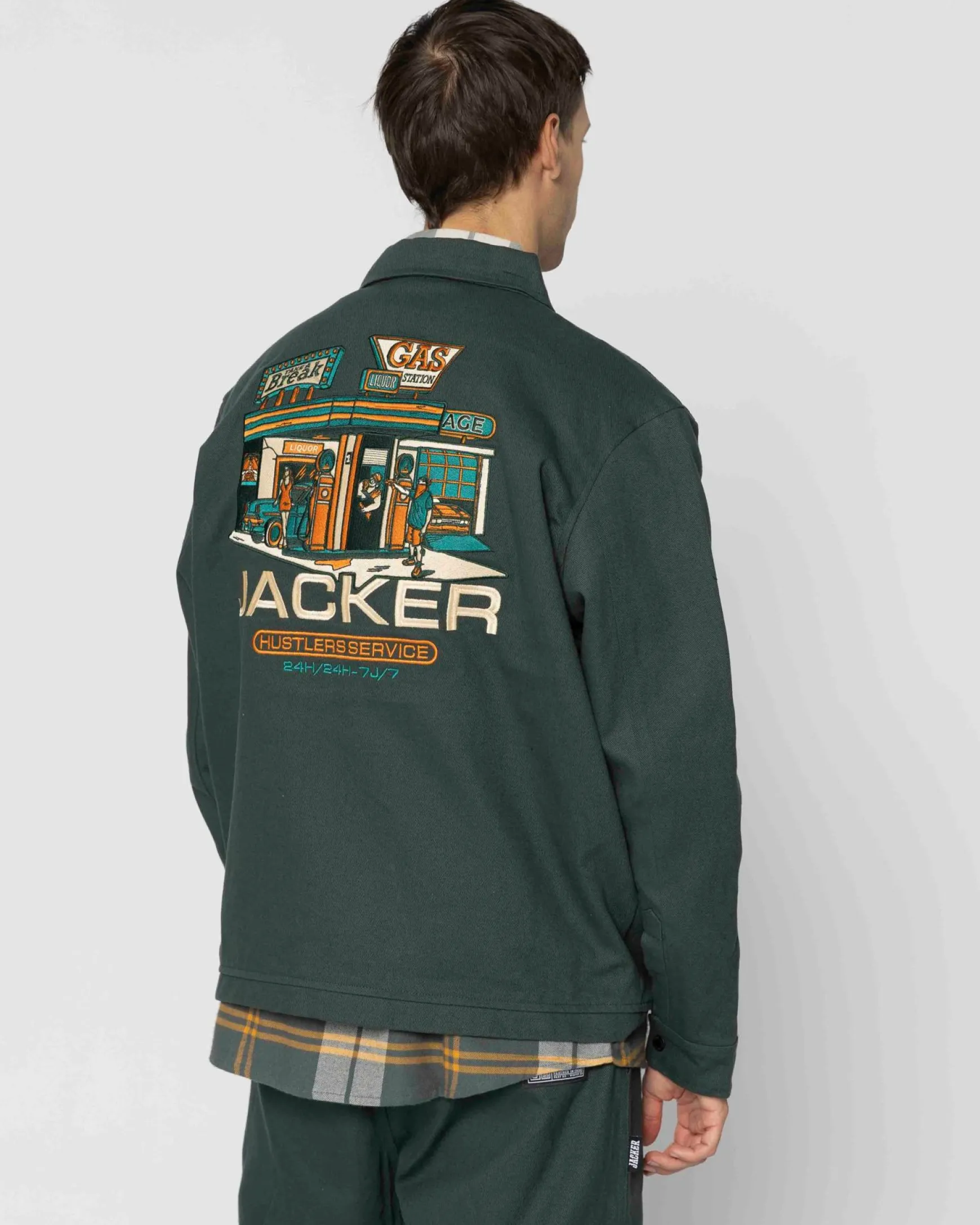 Jacker Hustler Service-Jacket-Green
