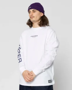 Jacker Hustler Service-Long Sleeves-White