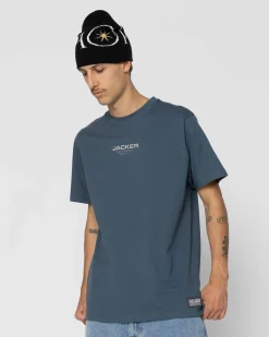 Jacker Hustler Service-T-Shirt-Blue