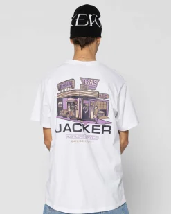 Jacker Hustler Service-T-Shirt-White