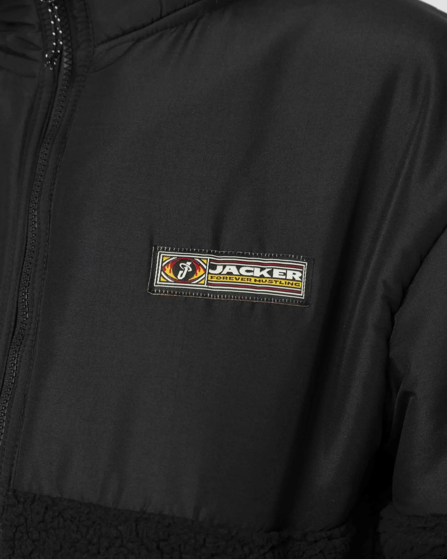 Jacker Hustlers-Jacket Sherpa-Black