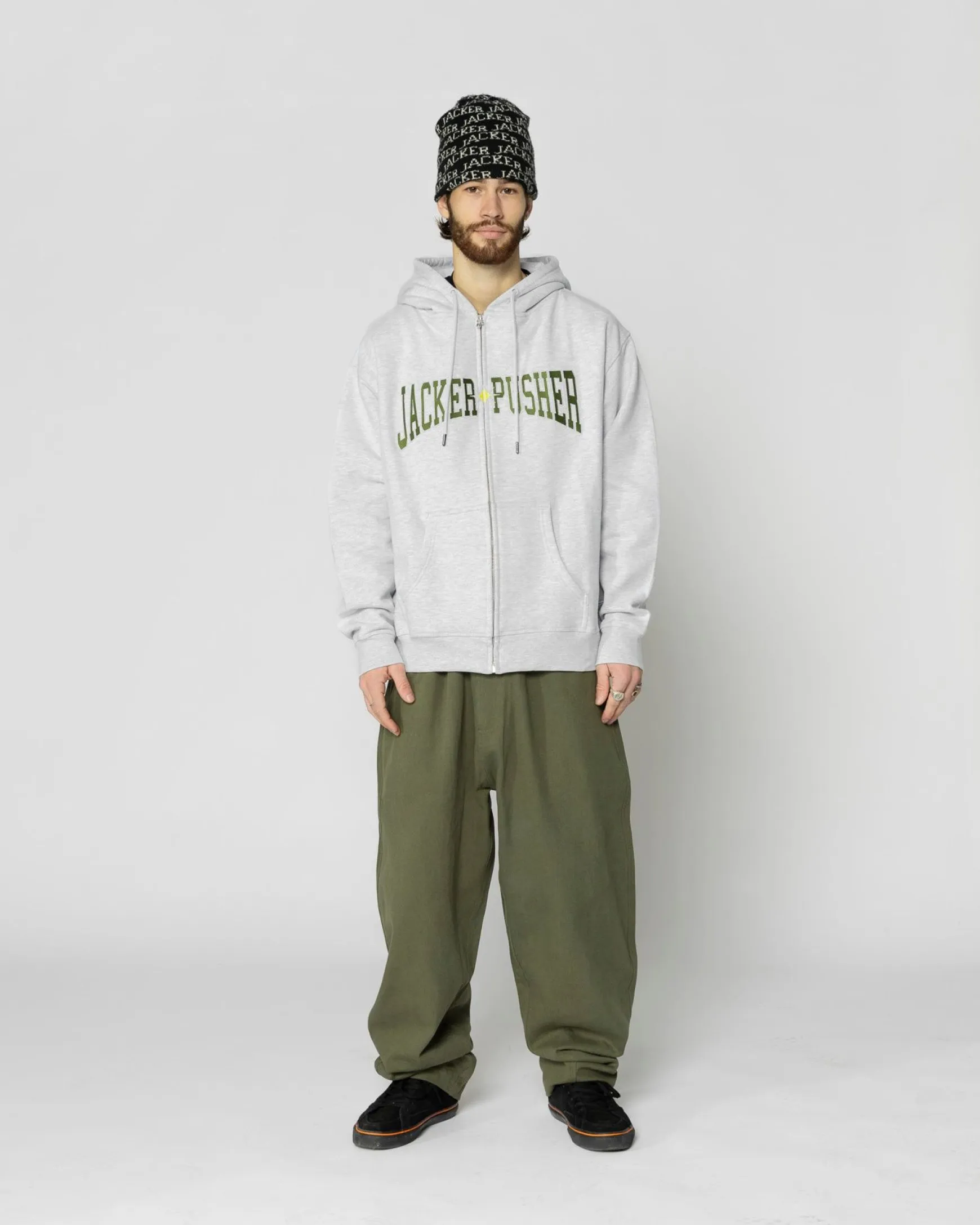 Jacker X Pusher-Hoodie-Heather Grey