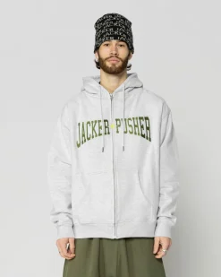 Jacker X Pusher-Hoodie-Heather Grey