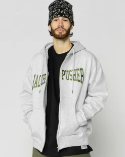 Jacker X Pusher-Hoodie-Heather Grey