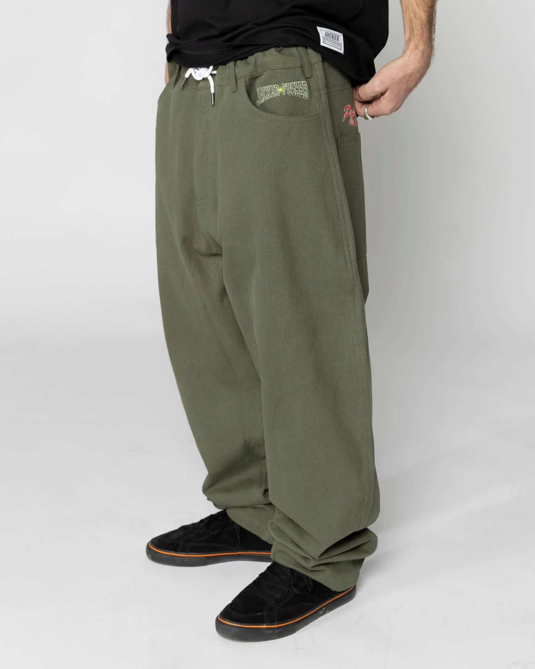 Jacker X Pusher-Pant-Kaki Green