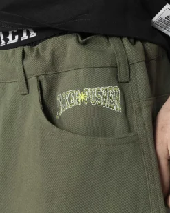 Jacker X Pusher-Pant-Kaki Green