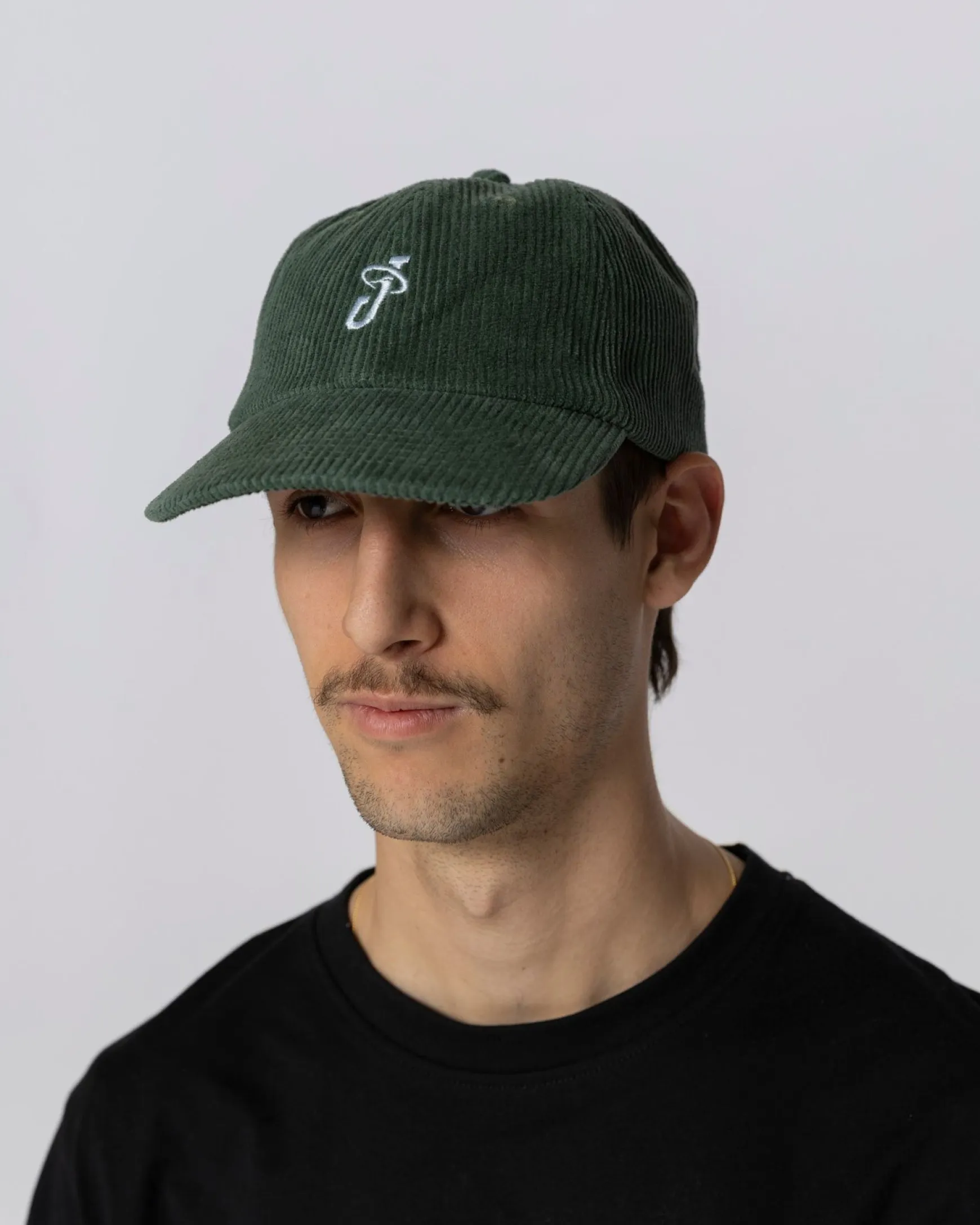 Jacker Jay Corduroy Cap-Dark Green