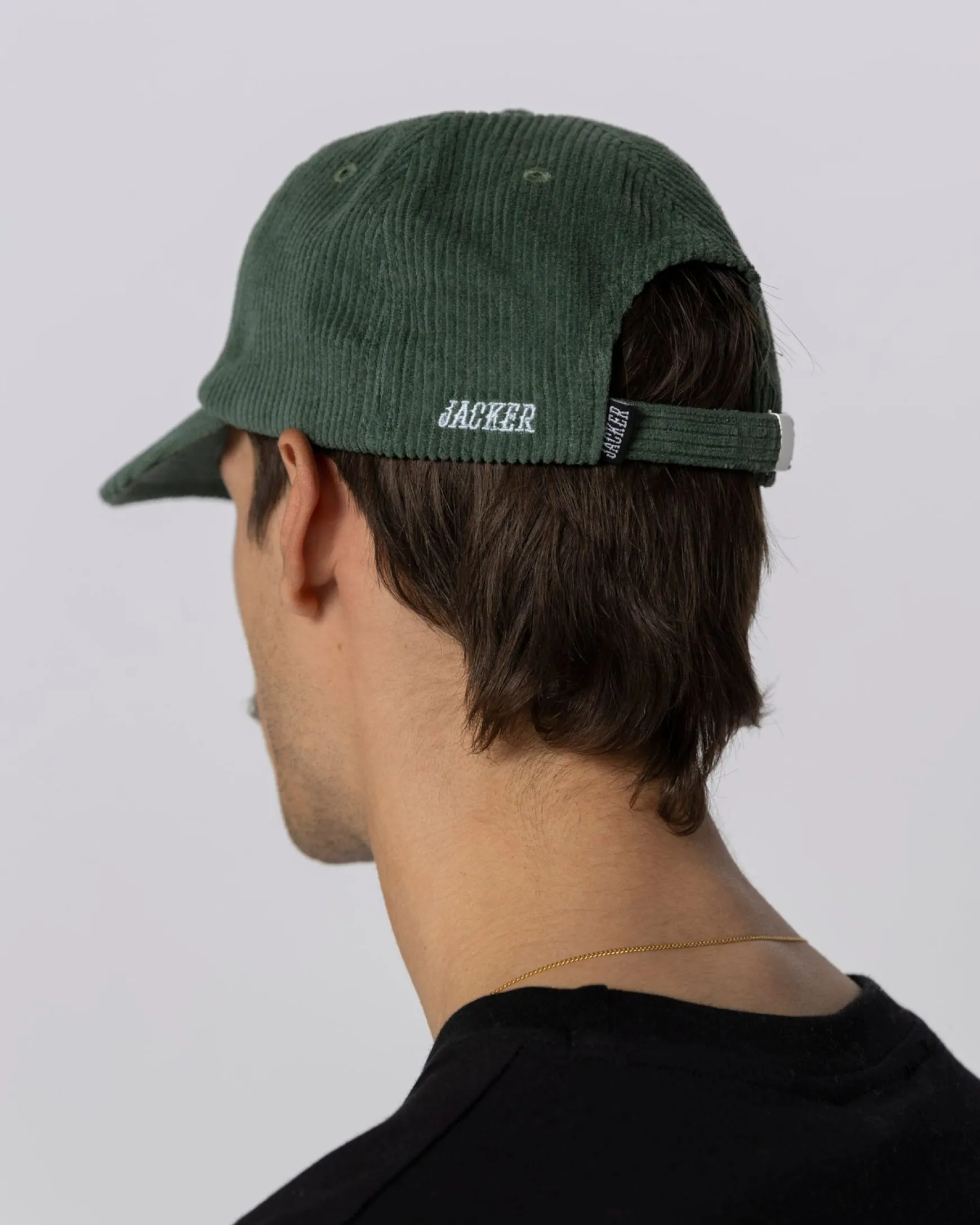 Jacker Jay Corduroy Cap-Dark Green
